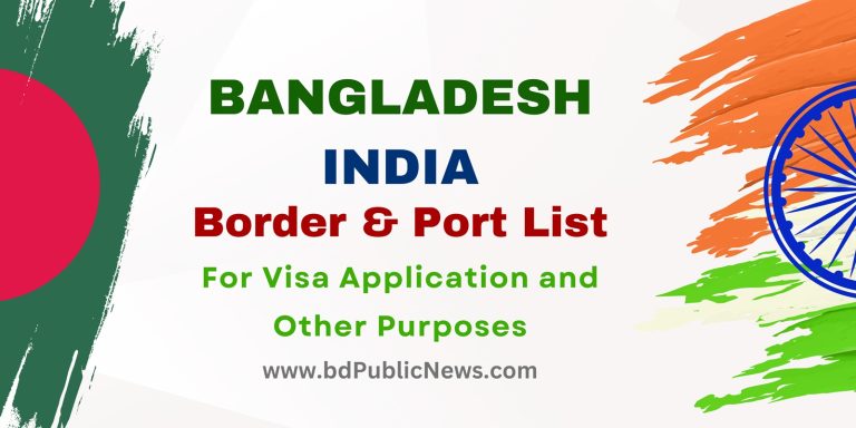 Bangladesh-India Border List