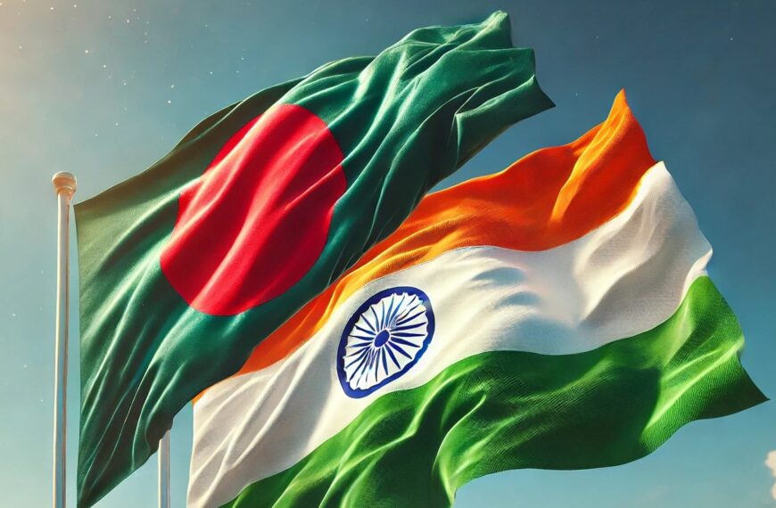 Bangladesh and India Flag