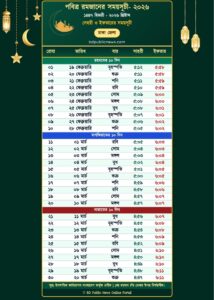 Latest News in Bangladesh and Global Insights 23 Ramadan Calendar 2026 Sehri Iftar Time Dhaka